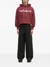 Aries Funghi Problemo Mushroom-print Drawstring Hoodie In Burgundy