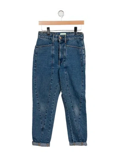 Pre-owned Aries High-rise Skinny Leg Jeans In Blue