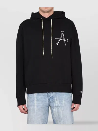 ARIES HOODIE WITH DRAWSTRING HOOD AND BACK DETAIL