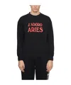 Aries Jadoro Black Sweatshirt In Black