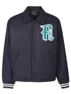 Aries Oversize Ribbed Cuffs Hem Side Pockets Jacket In Black