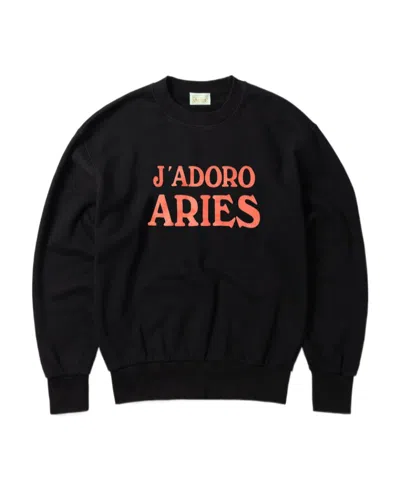 ARIES ARIES LOGO PRINTED CREWNECK SWEATSHIRT