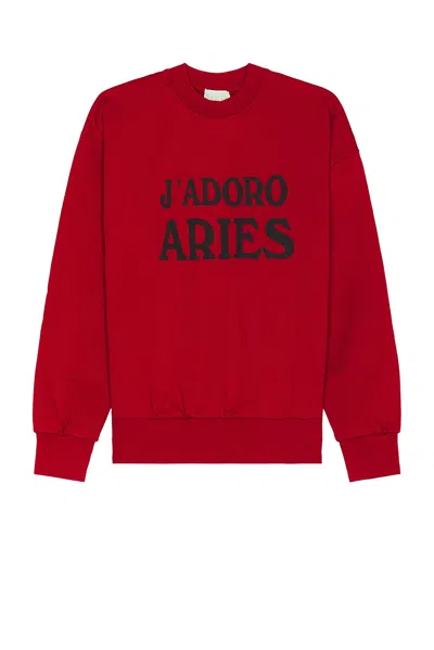 Aries J'adoro  Sweater In Red