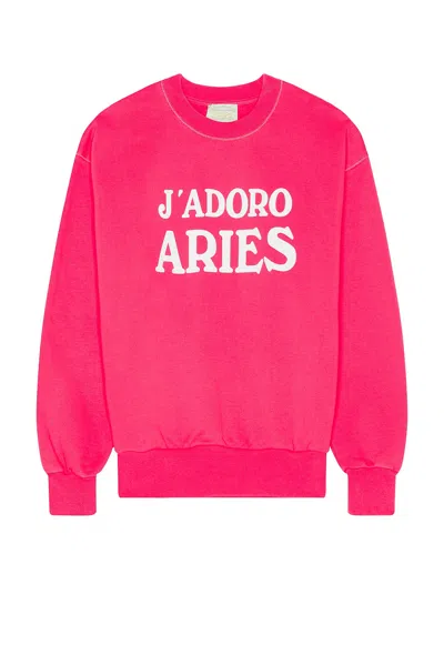Aries Jadoro  Sweatshirt In Magenta