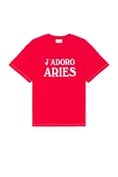 Aries J'adoro  Tee In Red