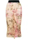 ARIES LACE FIN MIDI SKIRT