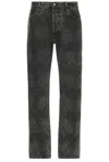 Aries Lasered Croc Lilly Jeans