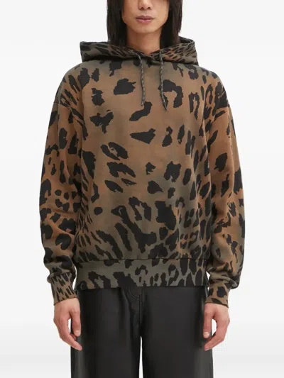 Aries Leopard-print Hooddie In Animal Print