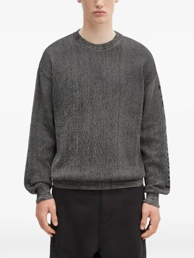 Aries Logo-embellishment Sweatshirt In Gray