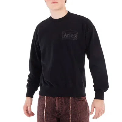 ARIES LOGO JACQUARD COTTON SWEATSHIRT