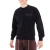 Aries Logo Jacquard Cotton Sweatshirt In Black