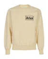 Aries Logo Long-sleeved Sweater In Nude
