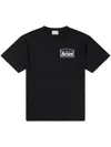 Aries Logo-print Cotton T-shirt In Black