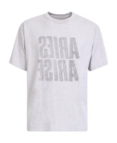 Aries Graphic Print T-shirt In Grey