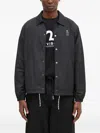 Aries Logo-print Jacket In Black