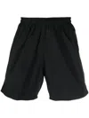 Aries Logo Print Shorts In Schwarz
