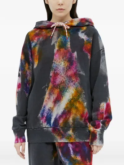 Aries Long-sleeve Drawstring Hoodie In Multi
