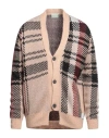 Aries Man Cardigan Camel Size L Acrylic, Mohair Wool, Nylon In Beige