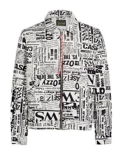 Aries Man Denim Outerwear White Size L Cotton
