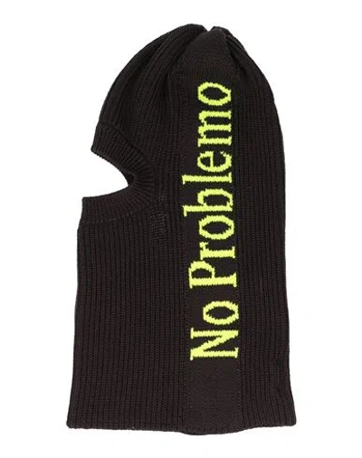 Aries Man Hat Black Size Onesize Recycled Polyester In Green