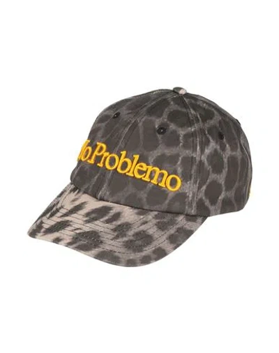 Aries Man Hat Charcoal Size Onesize Cotton In Grey