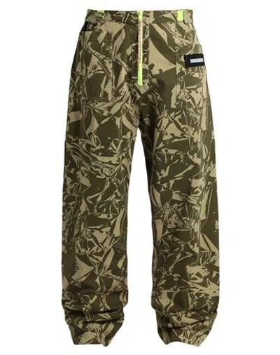 Aries Man Pants Military Green Size 30 Cotton In Brown