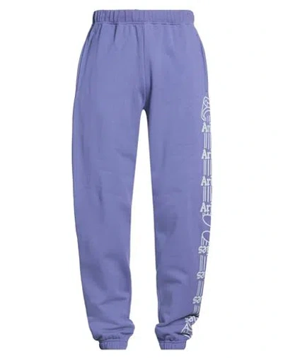 Aries Man Pants Navy Size L Cotton In Purple