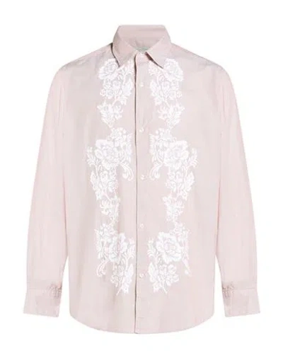 Aries Man Shirt Beige Size L Cotton In Neutral