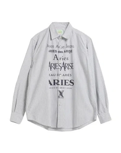 Aries Man Shirt Black Size L Cotton In Gray