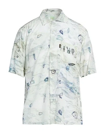 Aries Man Shirt Off White Size S Viscose