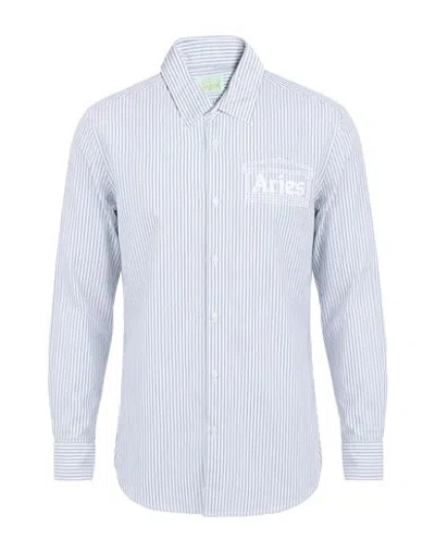 Aries Man Shirt White Size Xs Cotton In Gray
