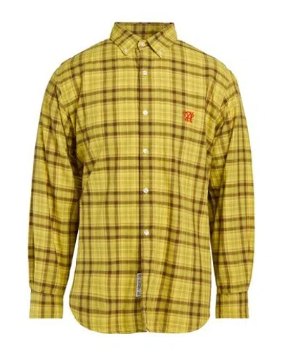 Aries Man Shirt Yellow Size L Cotton