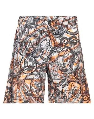 Aries Man Shorts & Bermuda Shorts Orange Size L Polyamide, Alutex
