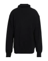 Aries Man Sweater Black Size L Organic Cotton, Recycled Polyester In Black