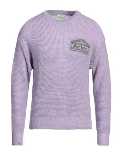 Aries Man Sweater Light Purple Size M Acrylic, Mohair Wool, Polyamide
