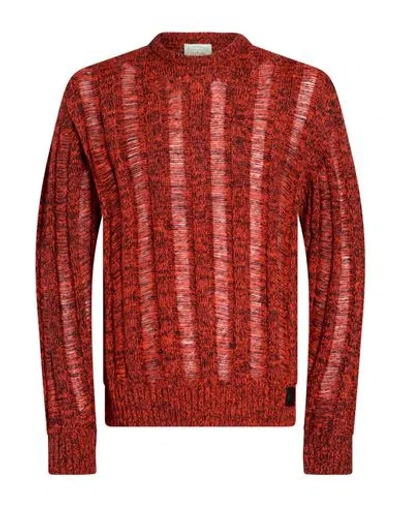 Aries Man Sweater Red Size L Acrylic, Mohair Wool, Polyamide In Multi
