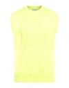 Aries Man Sweater Yellow Size Xl Recycled Polyester In Yellow