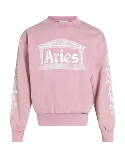 Aries Man Sweatshirt Antique Rose Size M Cotton In Pink