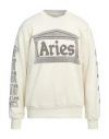 Aries Man Sweatshirt Beige Size L Cotton In Beige