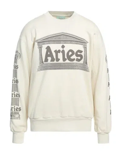 Aries Man Sweatshirt Beige Size L Cotton