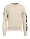 Aries Man Sweatshirt Beige Size M Cotton In Beige