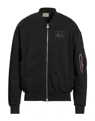 Aries Man Sweatshirt Black Size L Cotton