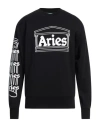 Aries Logo-print Long-sleeve Top In Black