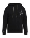 Aries Hoodie With Drawstring Hood And Back Detail In Black