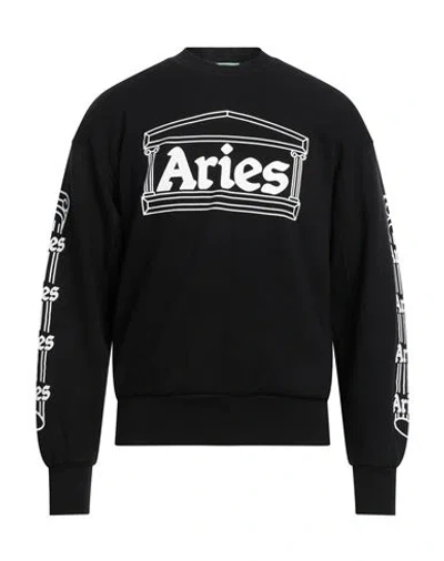 ARIES ARIES MAN SWEATSHIRT BLACK SIZE M COTTON
