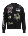 Aries Man Sweatshirt Black Size Xxl Cotton In Black