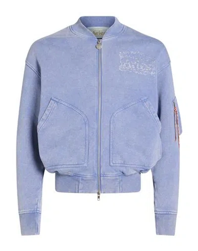 Aries Man Sweatshirt Blue Size L Cotton