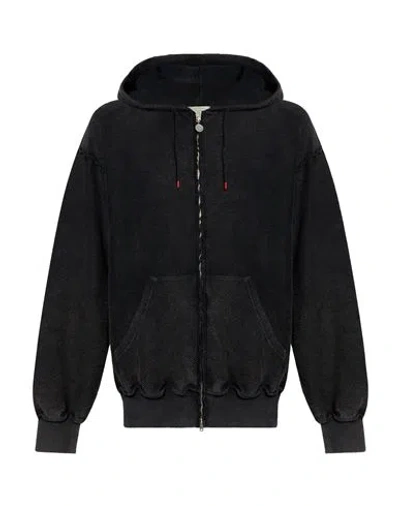 Aries Man Sweatshirt Charcoal Size L Cotton In Black