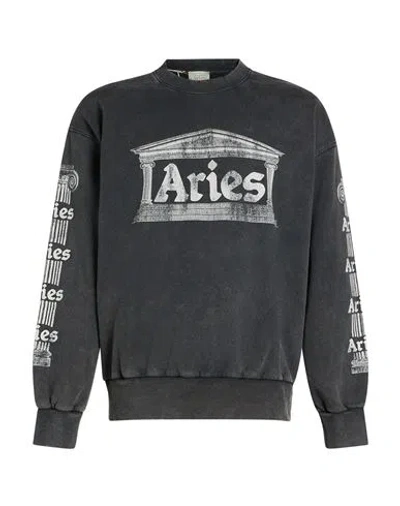 Aries Man Sweatshirt Charcoal Size S Cotton In Gray