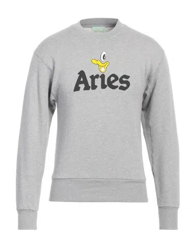 ARIES ARIES MAN SWEATSHIRT GREY SIZE L COTTON